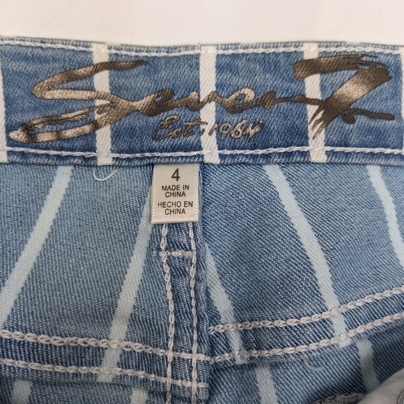 Seven7 limited edition stripe ankle jeans size 4 - Picture 6 of 10